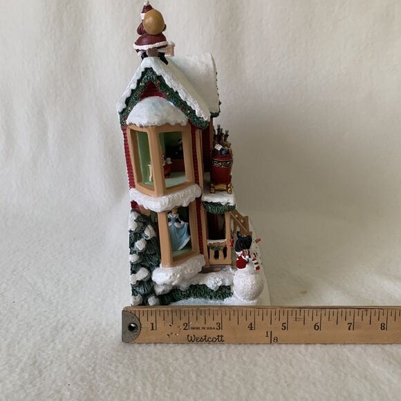 Bradford Exchange Disney Twas The Night Before Christmas Illuminated House Story - Picture 7 of 16